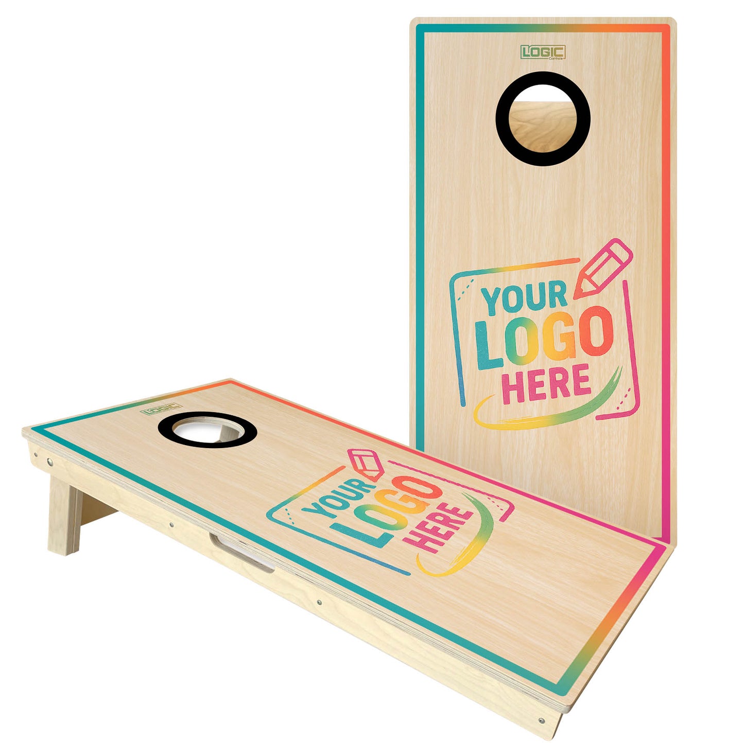 CUSTOM LOGO - Cornhole Boards - ACL ELITE & COMP stamped boards