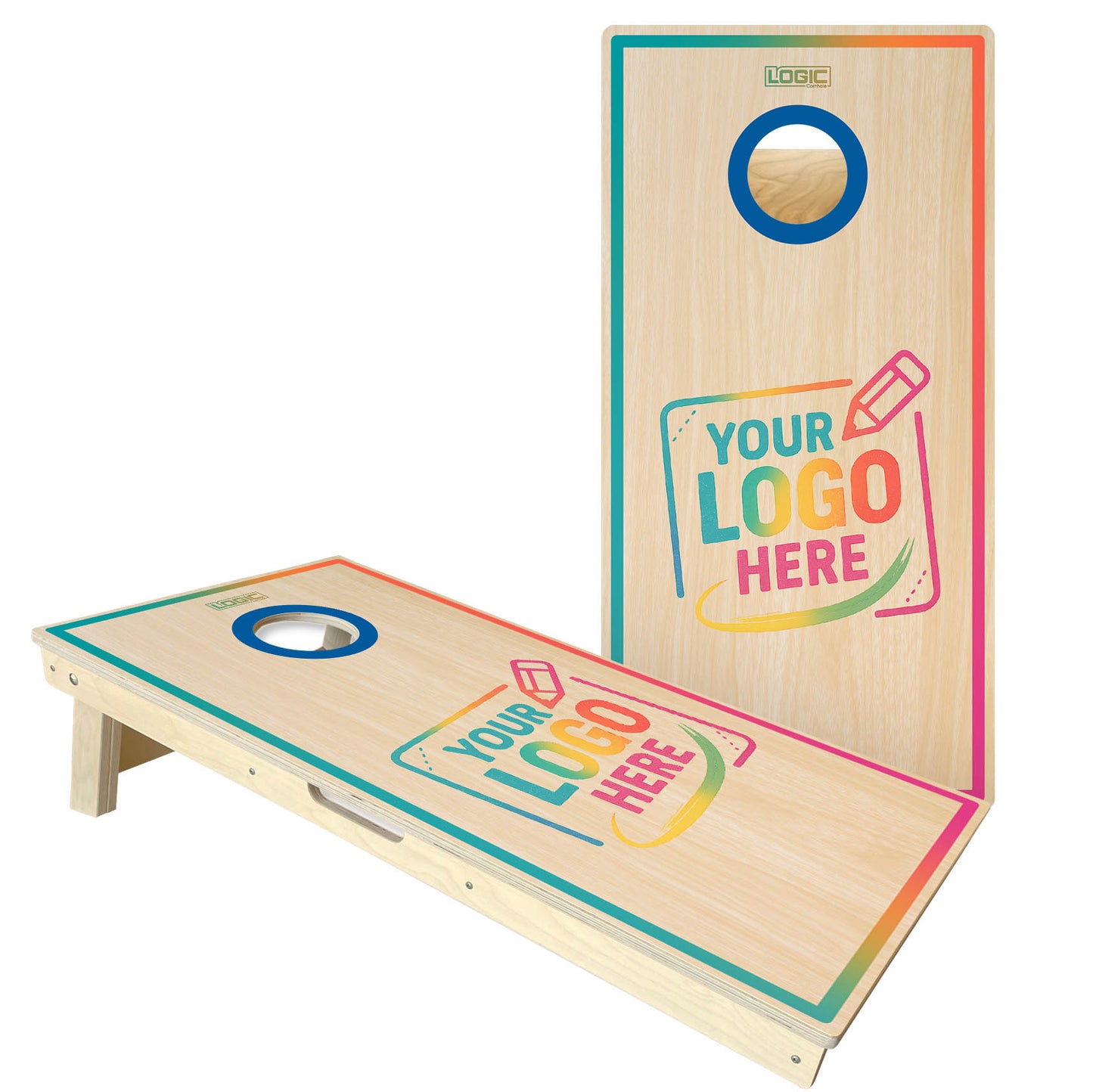 CUSTOM LOGO - Cornhole Boards - ACL ELITE & COMP stamped boards
