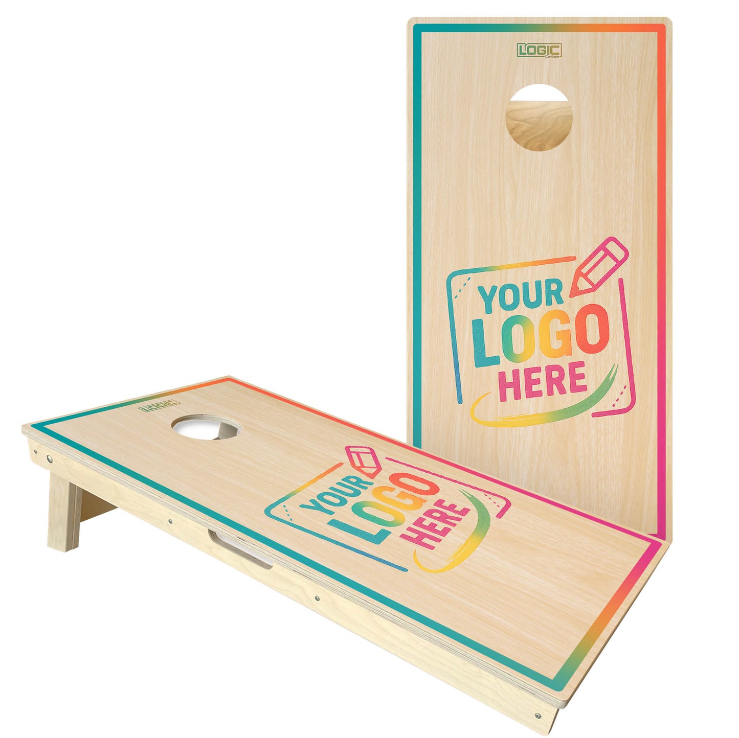CUSTOM LOGO - Cornhole Boards - ACL ELITE & COMP stamped boards
