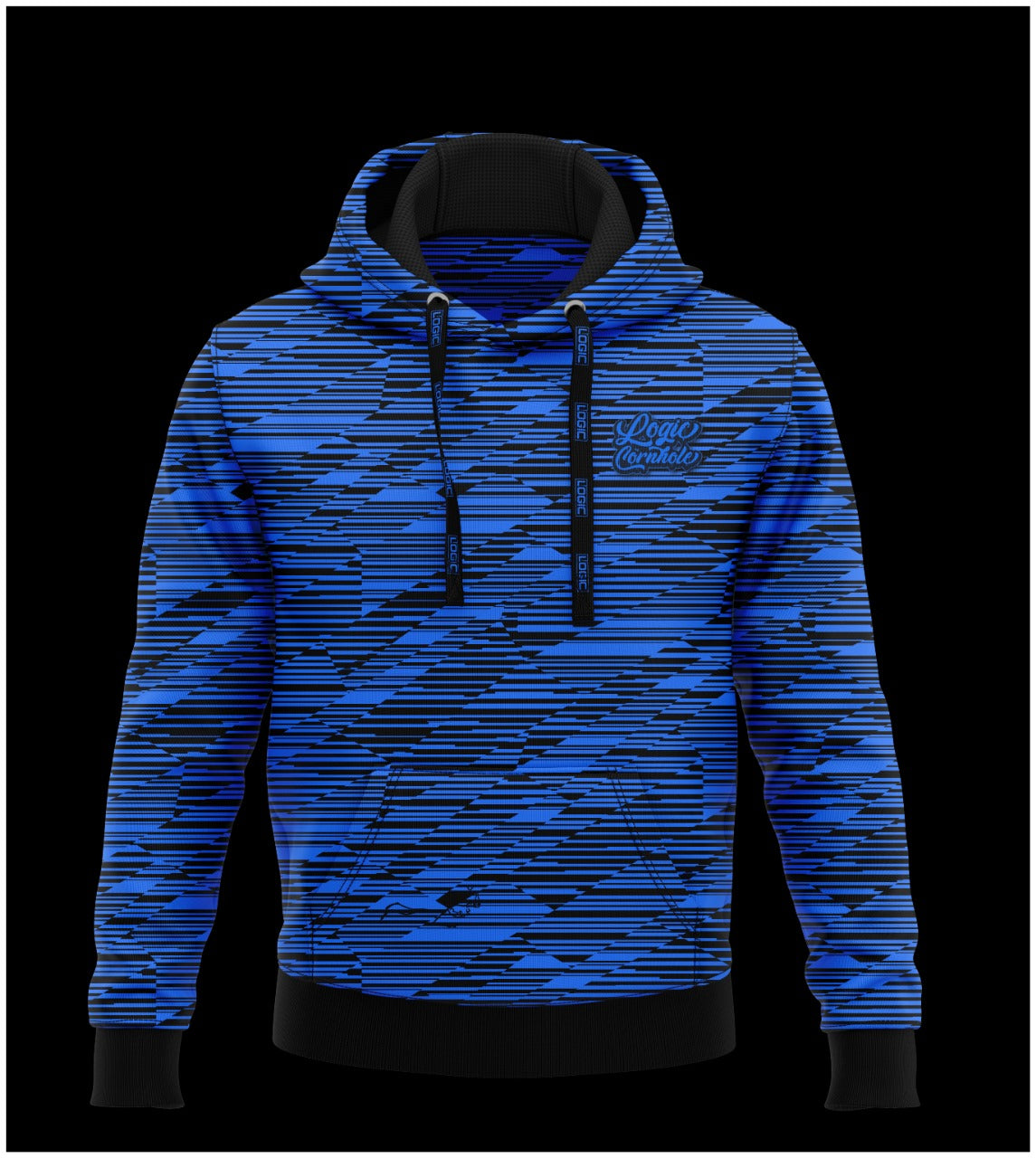 Logic Digi Drip Pullover Hoodie - Blue - Ready to Ship