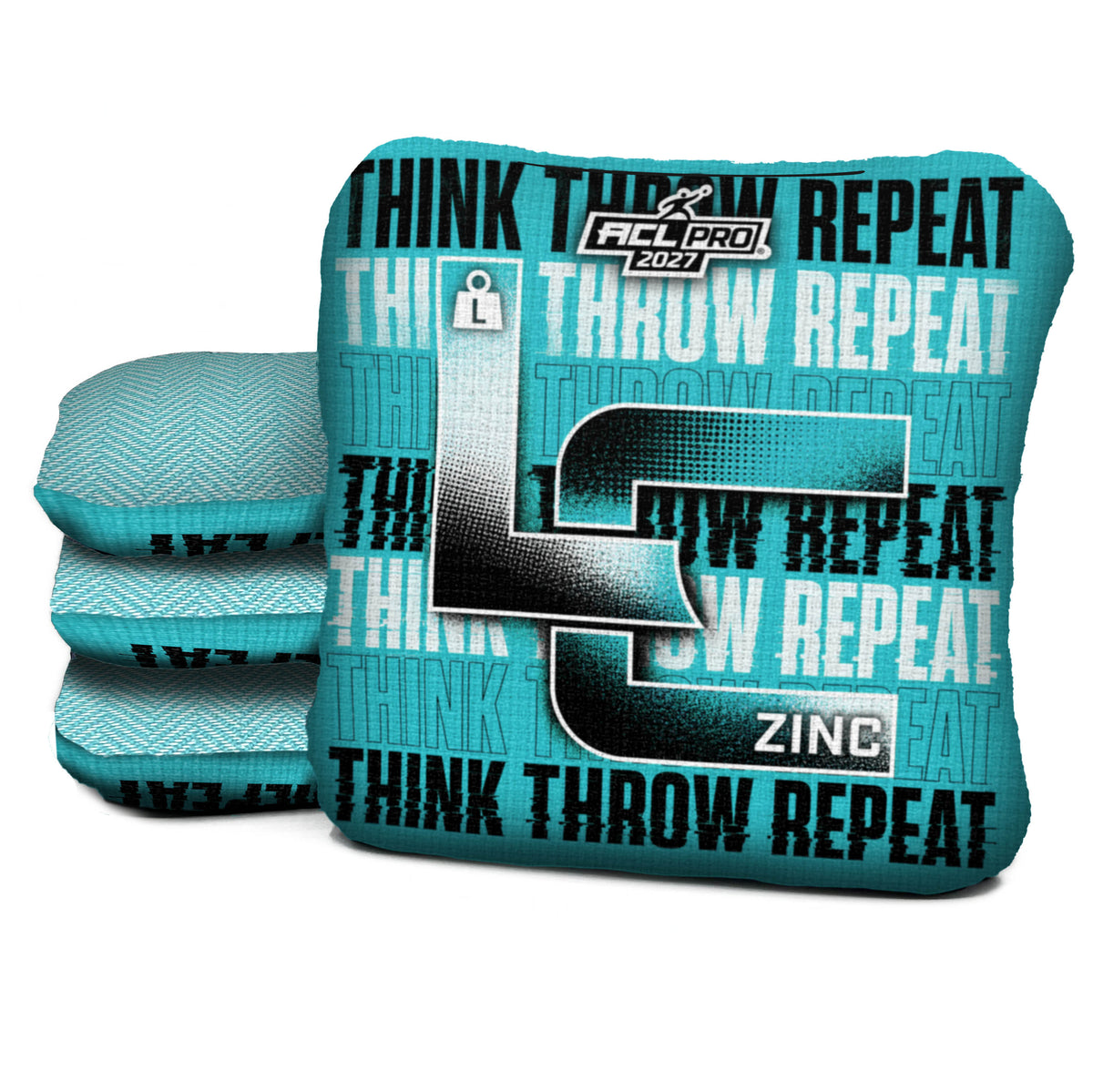 Ready to Ship — Think Throw Repeat - Aqua Zinc L — ACL PRO — Set of 4