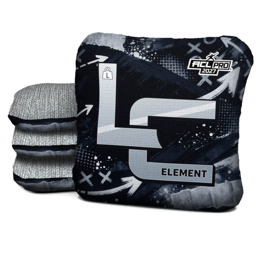 Las Vegas football cornhole bags, Element - L 5/8 - ACL PRO, Black, Silver