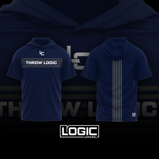 Throw Logic Stripped Short Sleeve Hoodie - Full Sublimation