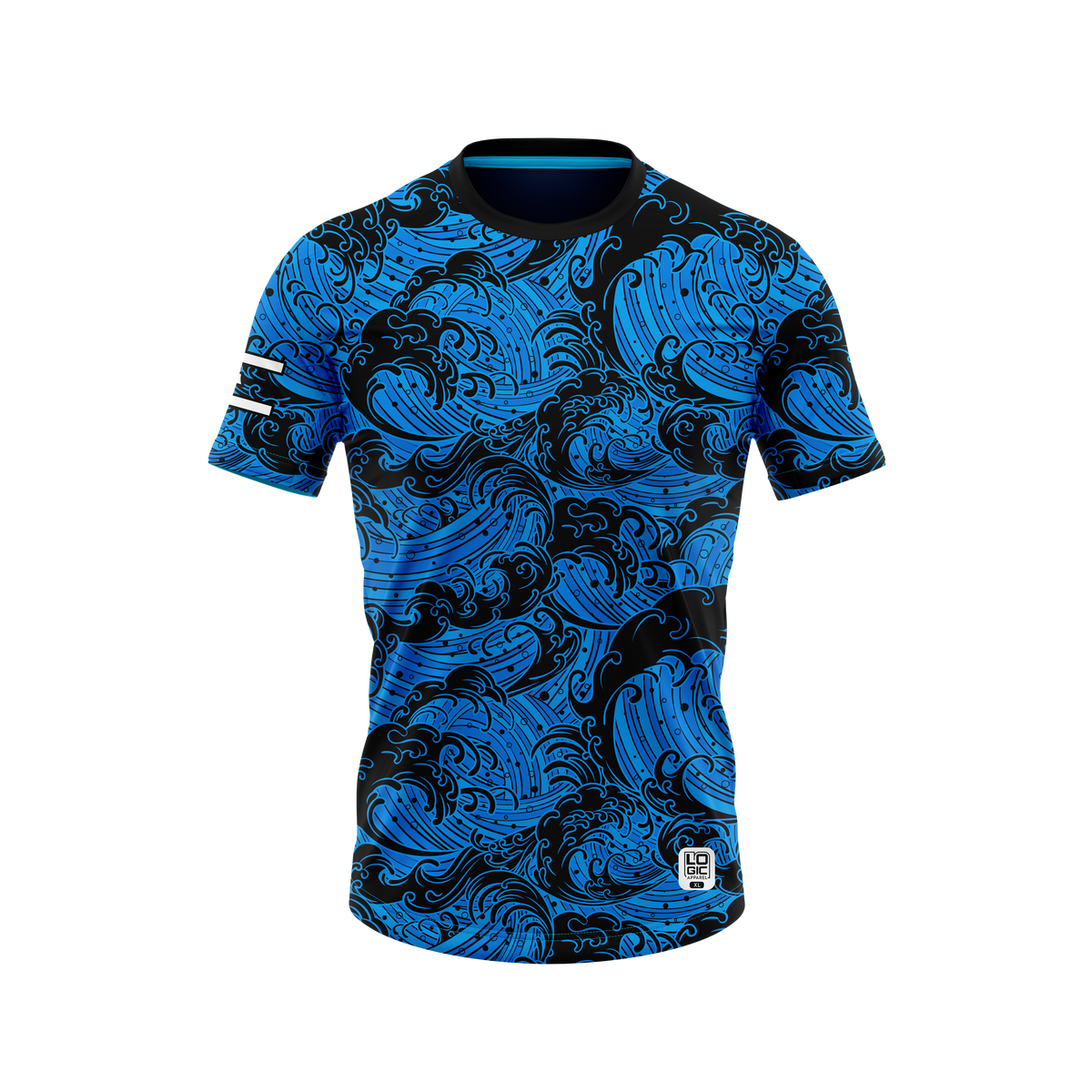 Logic Summer Wave Short-Sleeve Jersey - Youth Blue - Ready to Ship