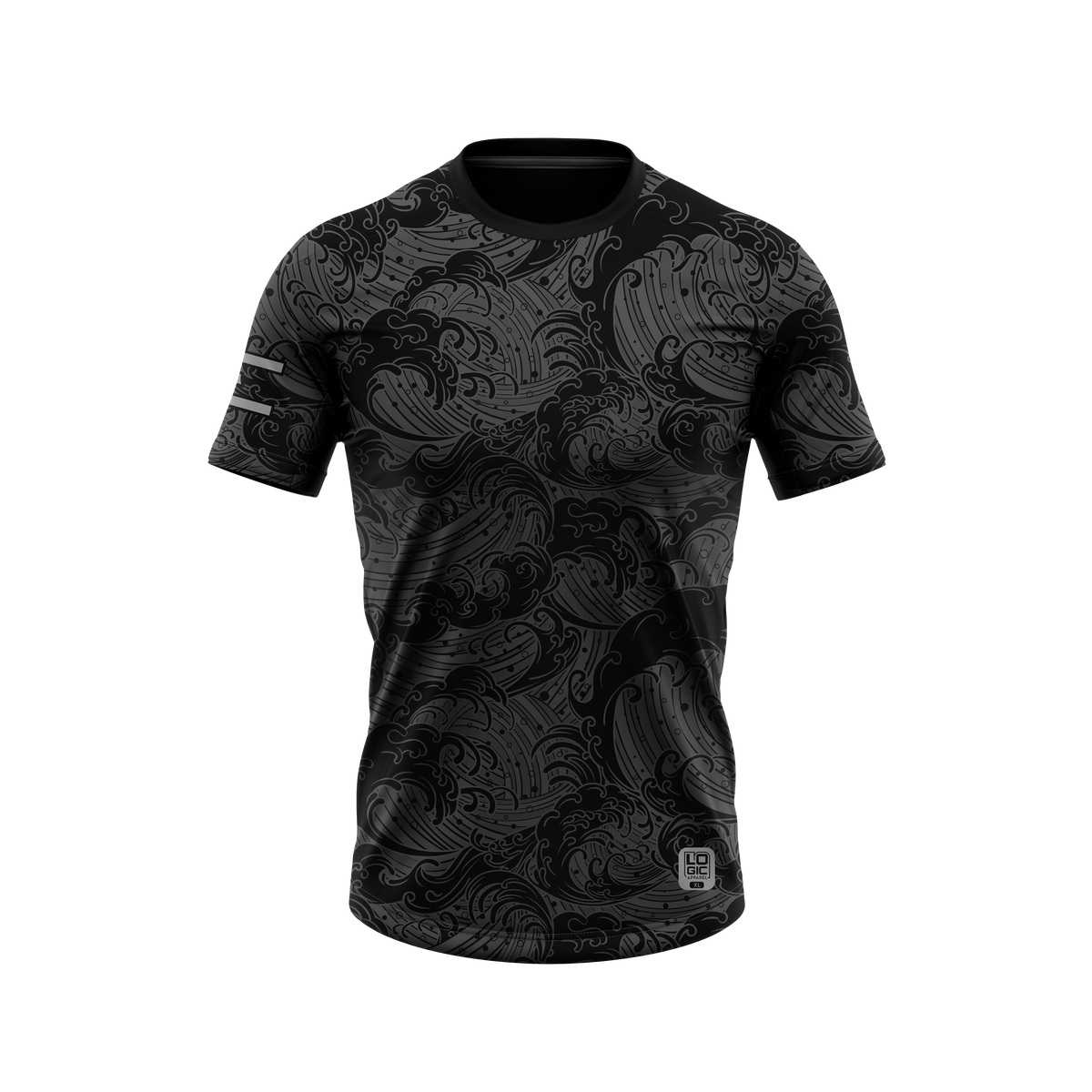 Logic Summer Wave Short-Sleeve Jersey - Charcoal - Ready to Ship