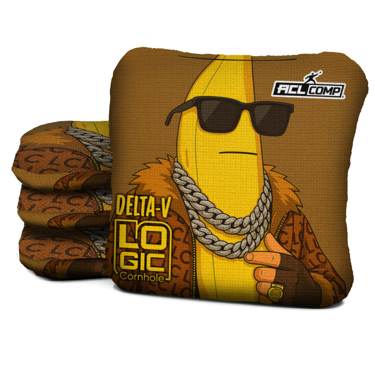 Banana Swag 2027 DV Logic Cornhole bag mockup