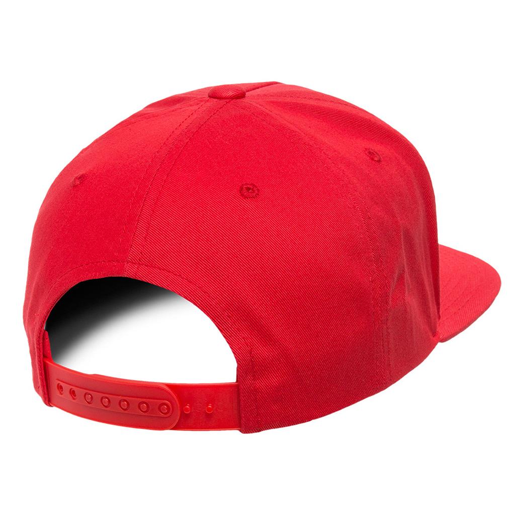 Logic Flat Bill Hat - Red - Snapback