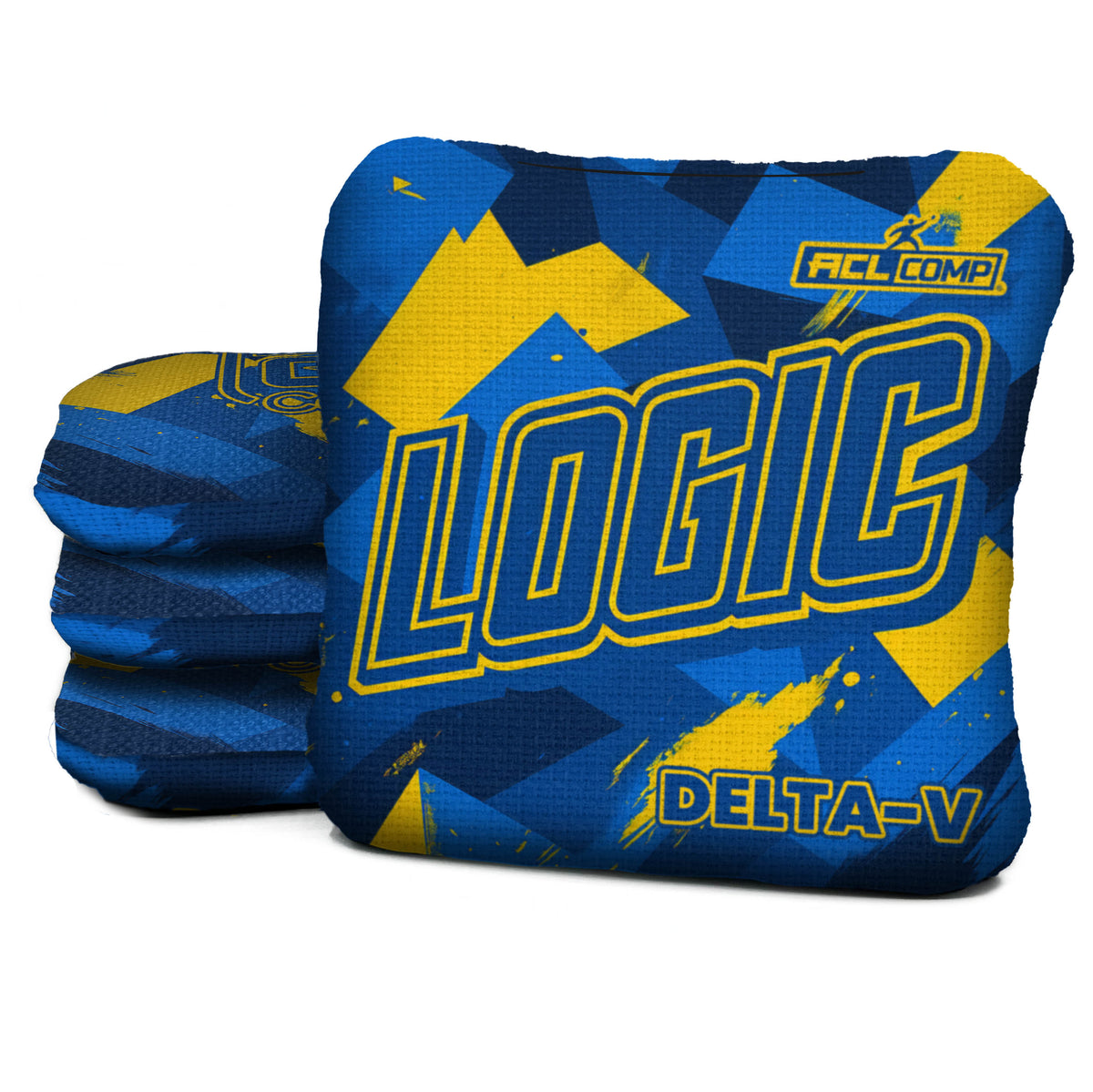 Angle Splat Blue Yellow — Delta-V — original approved printed slow side — ACL COMP yearless