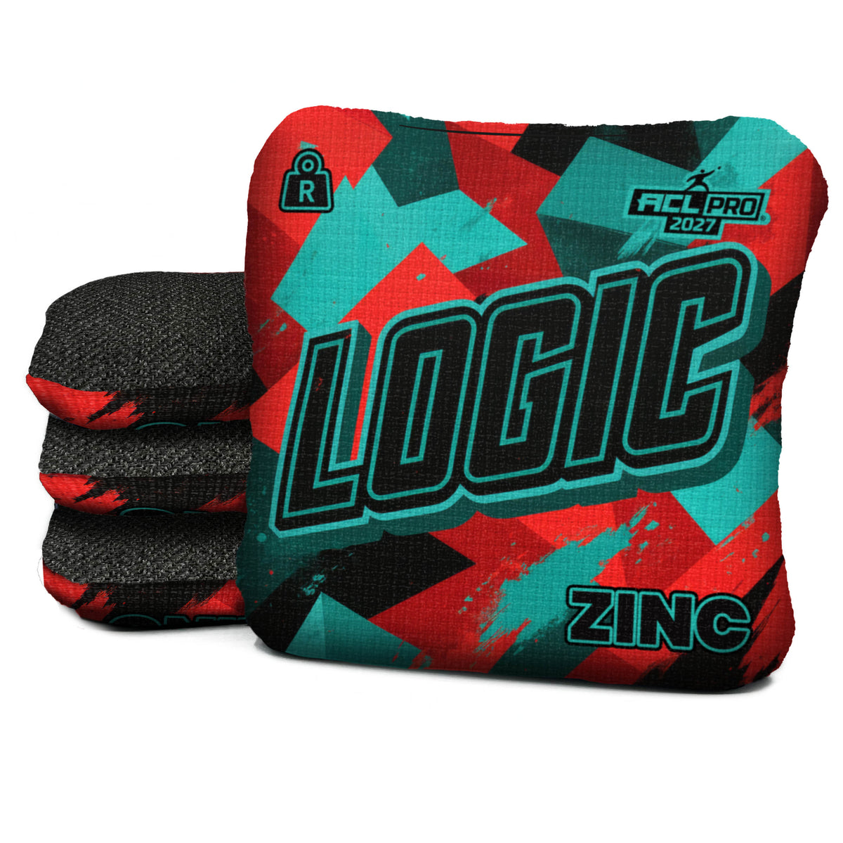 Angle Splat Teal Red — Zinc R — Black carpet — ACL PRO 2027