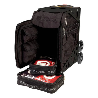ZÜCA Cornhole Sport Black - Black Non-Flashing Wheels
