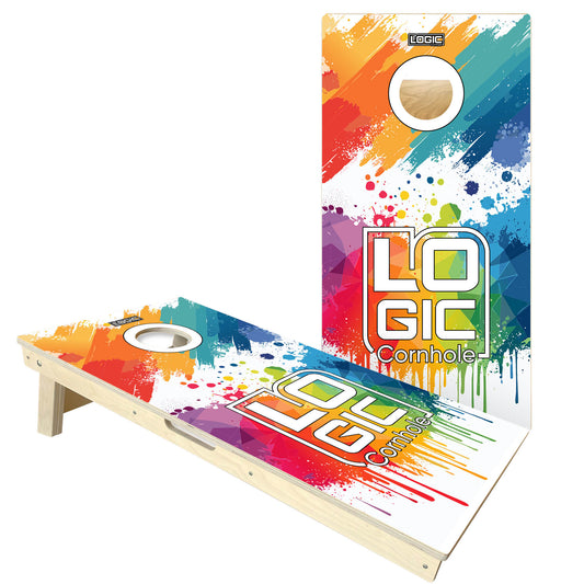 Color Paint Drip - Cornhole Boards - ACL ELITE & COMP stamped boards
