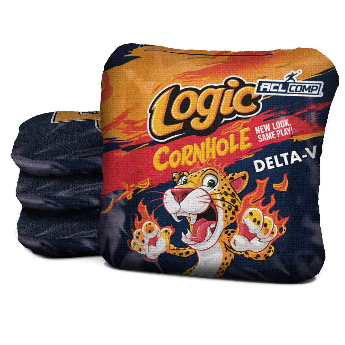 Hot Chips - Delta-V - ACL COMP (yearless) - original printed reverse - Logic Cornhole bags