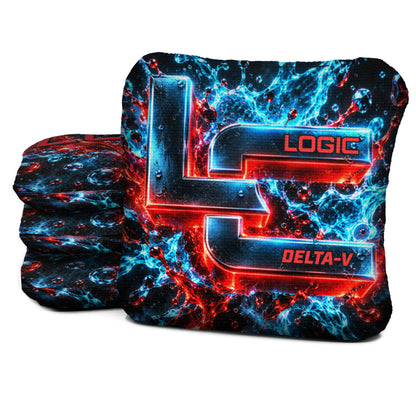 DV-NS-CHROME-SPLASH Logic Cornhole set of four
