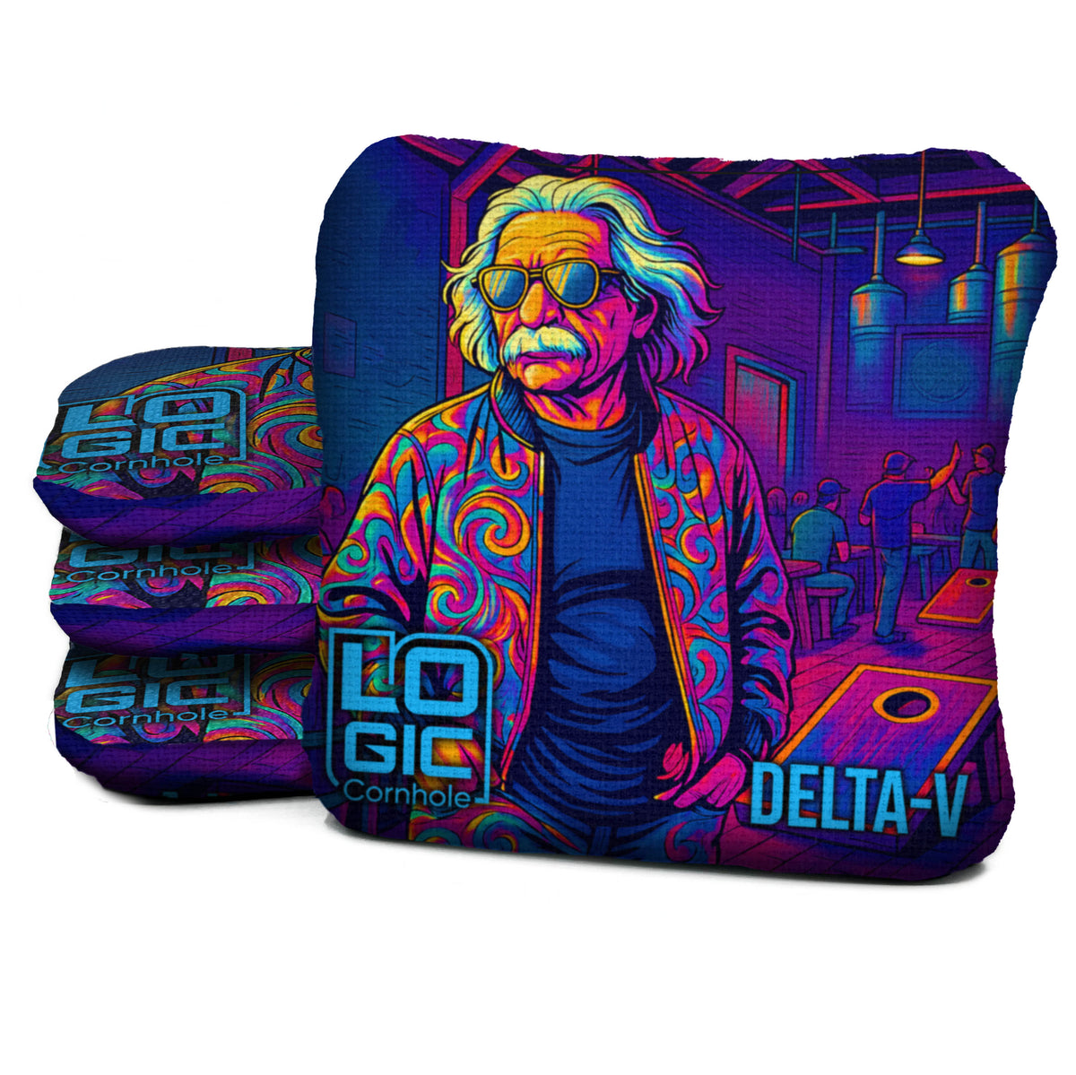 DV-NS-EINSTEIN cornhole bag mockup
