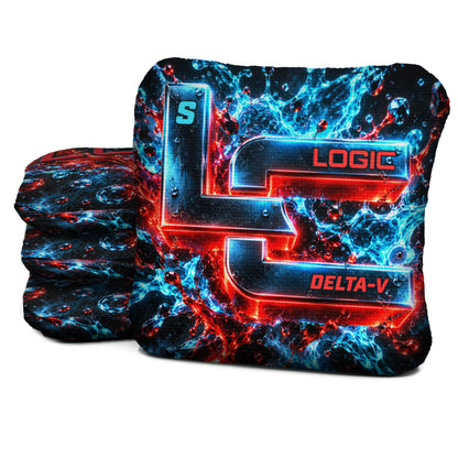 DV-S-NS-CHROME-SPLASH Logic Cornhole set of four