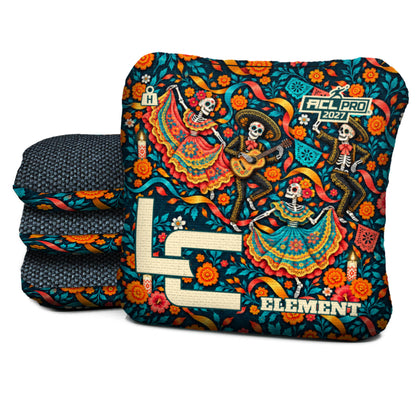 Calaca Fiesta Ribbons cornhole bags — Element - H - 5/8 - ACL PRO