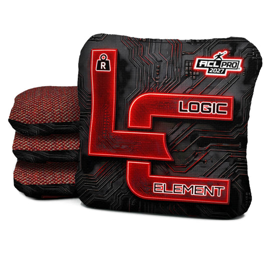 Overclock Redline - Element R - ACL PRO 2027 - Poppy carpet - Logic Cornhole bags