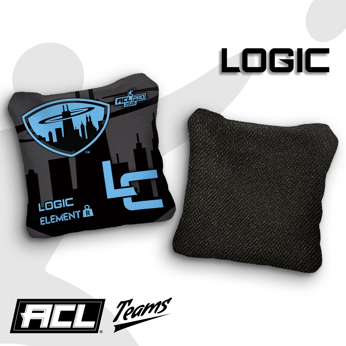 2026 Chicagoland Spinners -Dark Broadcast - Logic Cornhole ACL PRO BAGS - MULTIPLE BAG SERIES - Set of 4 bags