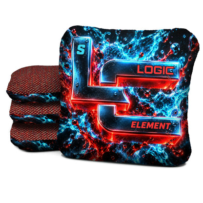 EL-S-NS-CHROME-SPLASH Logic Cornhole set of four