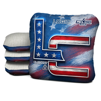 FLAG STREAK LC - ACL PRO / ACL COMP Bags - Multiple Series - Logic Cornhole