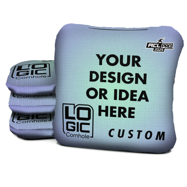 CUSTOM ART UPLOAD - LOGIC CORNHOLE BAGS - Pick your series (set of 4)