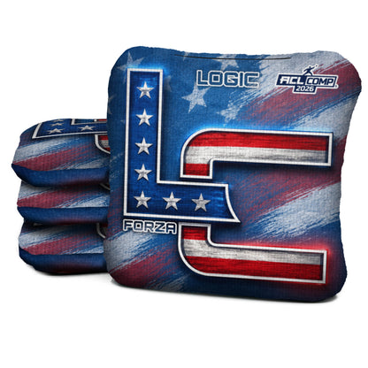 FLAG STREAK LC - ACL PRO / ACL COMP Bags - Multiple Series - Logic Cornhole