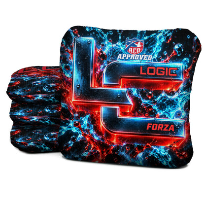FZ-ACO-CHROME-SPLASH Logic Cornhole set of four