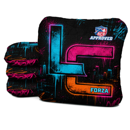 FZ-ACO-NEON-AFTERDARK Logic Cornhole set of four