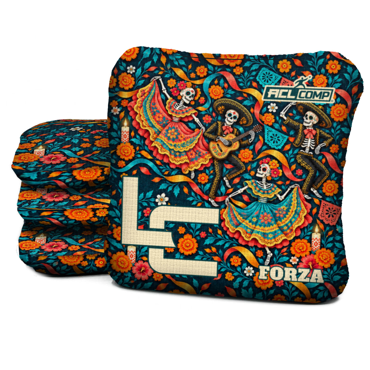 Calaca Fiesta Ribbons cornhole bags — Forza - 6/9 - ACL COMP