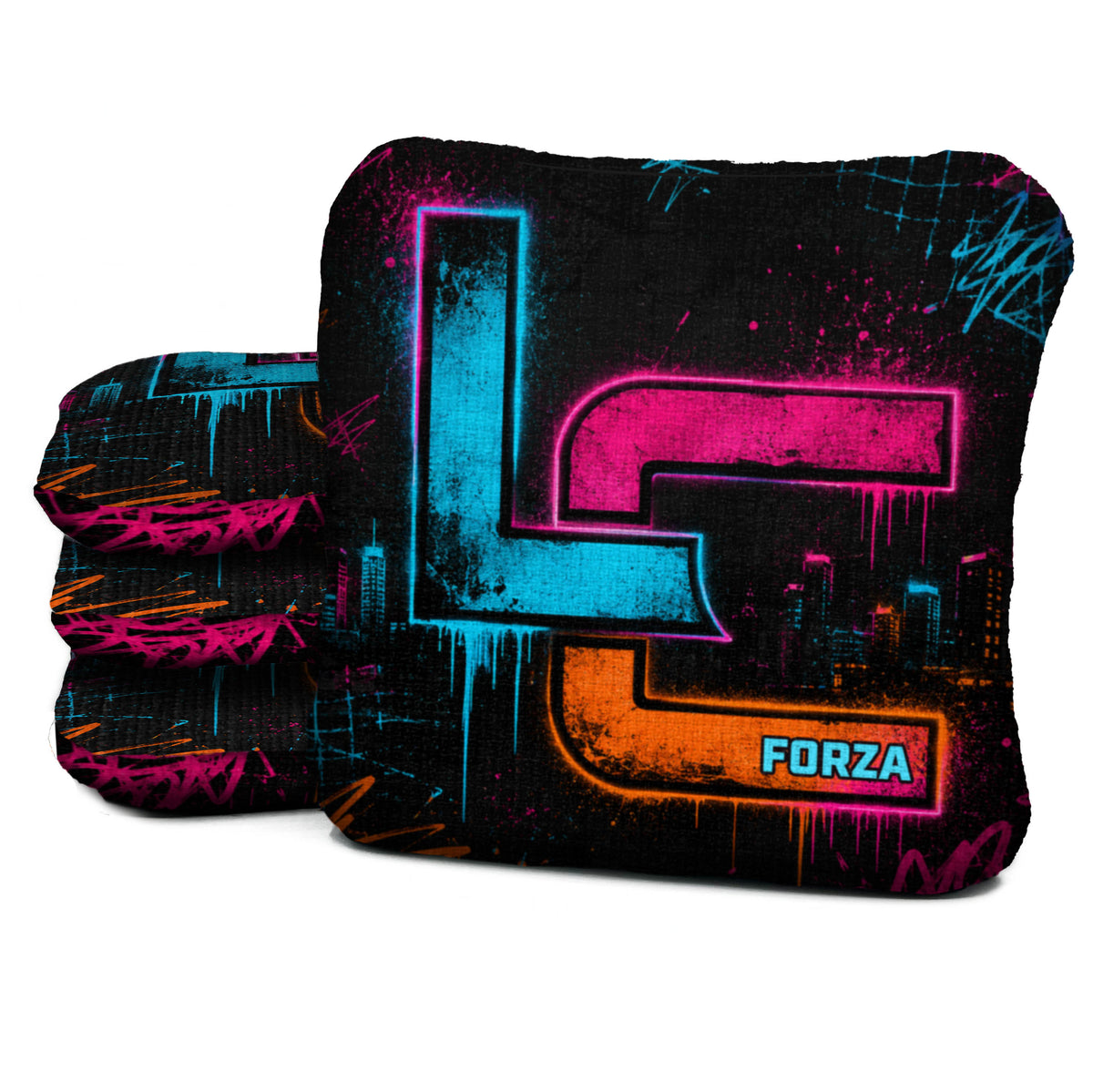 FZ-NS-NEON-AFTERDARK Logic Cornhole set of four