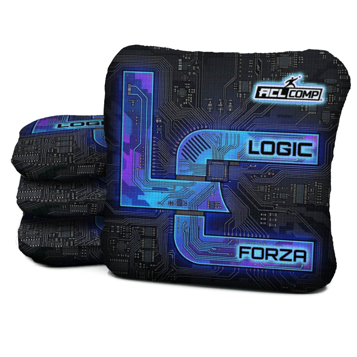 Overclock Blue Forza with yearless ACL COMP stamp and matching printed slow side