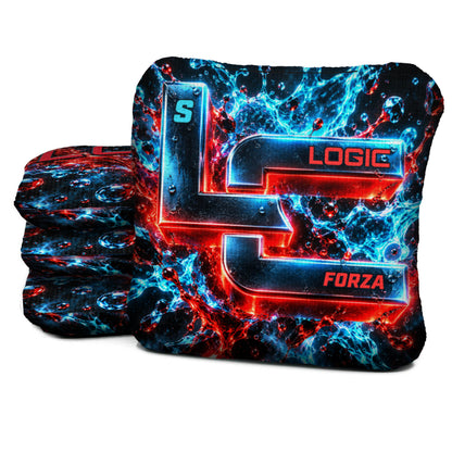 FZ-S-NS-CHROME-SPLASH Logic Cornhole set of four
