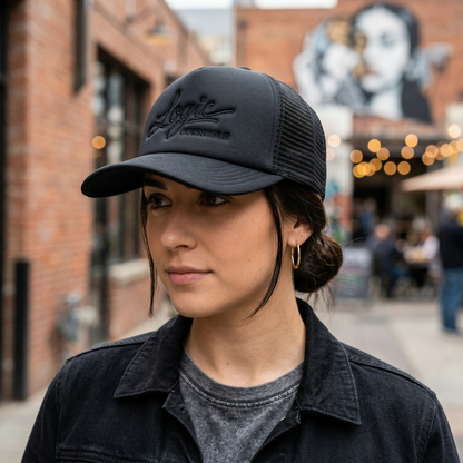 Logic Script Logo Foam Hat- Mesh Snapback - *Shipping Included