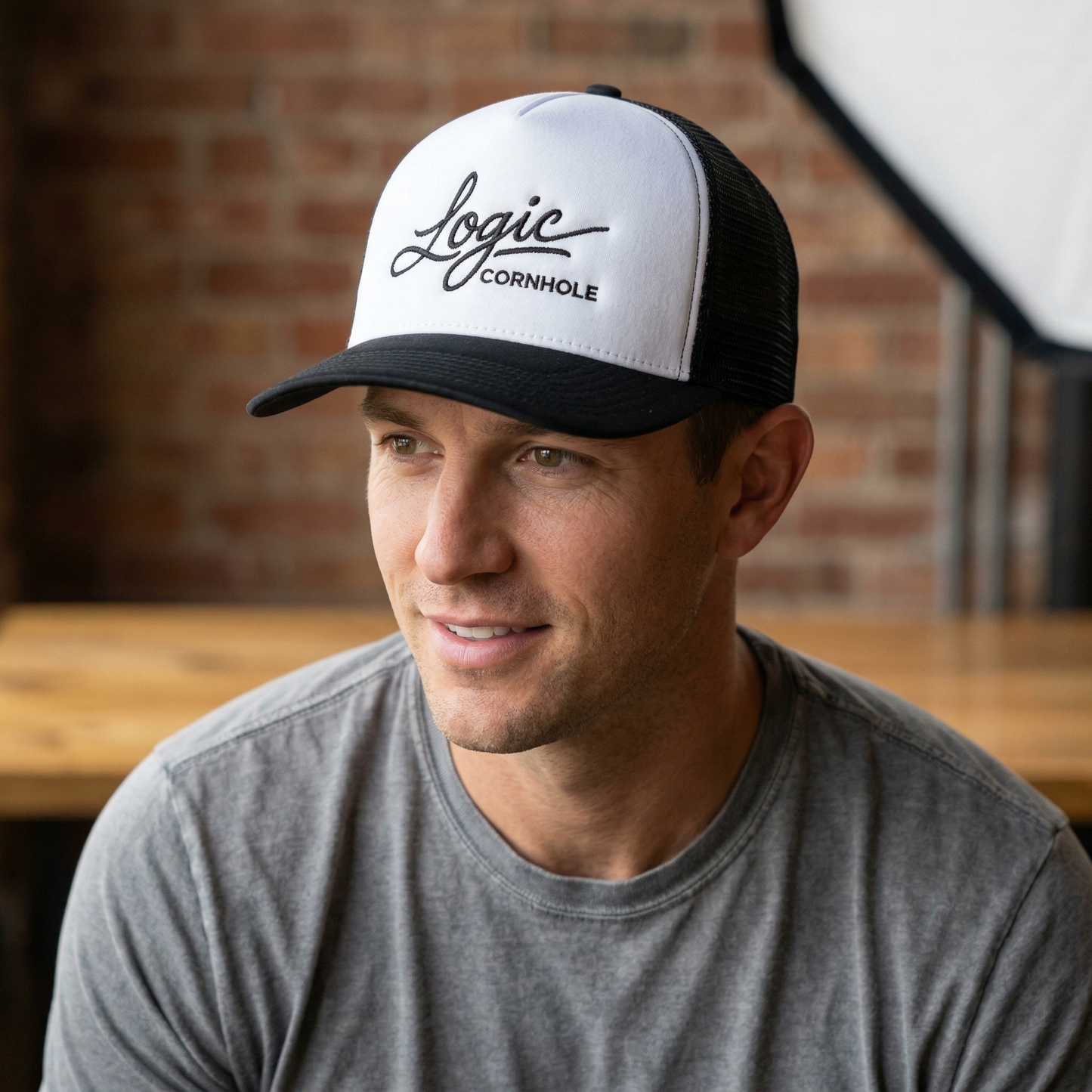 Logic Script Logo Foam Hat- Mesh Snapback - *Shipping Included