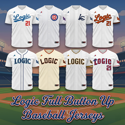 LOGIC Signature Full Button Up Sublimation Baseball Jerseys / PRE-SALE