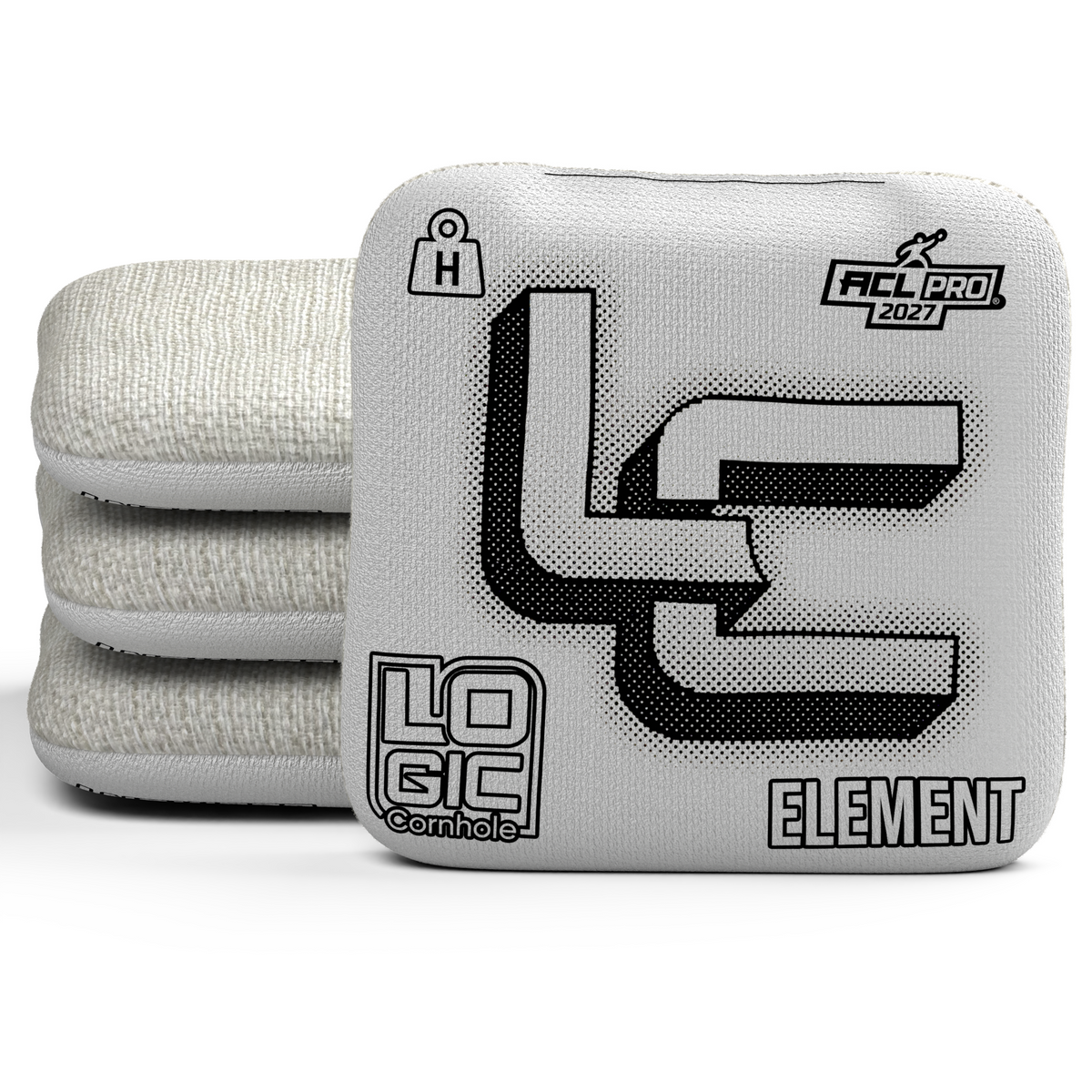 Halftone White — Element H — Parchment (white) carpet — ACL PRO 2027 — 3D signature stack