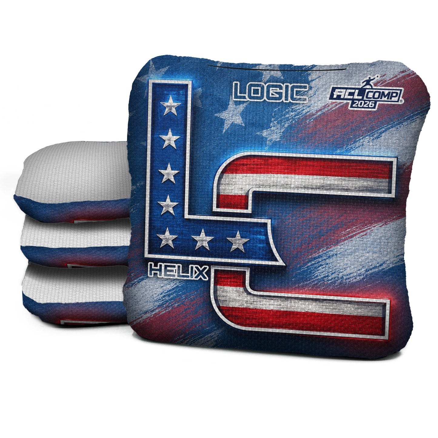FLAG STREAK LC - ACL PRO / ACL COMP Bags - Multiple Series - Logic Cornhole