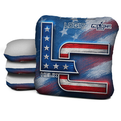 FLAG STREAK LC - ACL PRO / ACL COMP Bags - Multiple Series - Logic Cornhole