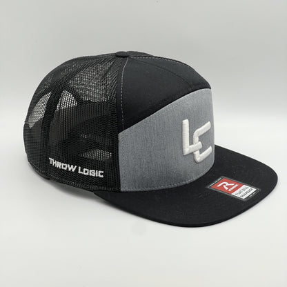 Logic LC Logo 7 Panel Trucker Hat Flat Bill Snapback Cap - *Shipping Included