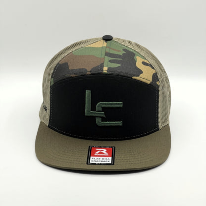 Logic LC Logo 7 Panel Trucker Hat Flat Bill Snapback Cap - *Shipping Included