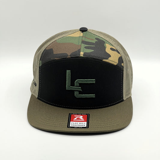 Logic LC Logo 7 Panel Trucker Hat Flat Bill Snapback Cap - *Shipping Included