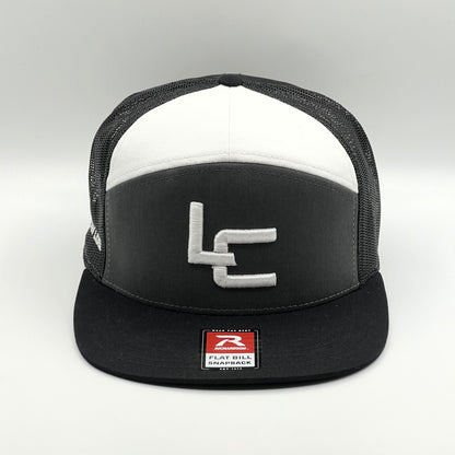 Logic LC Logo 7 Panel Trucker Hat Flat Bill Snapback Cap - *Shipping Included