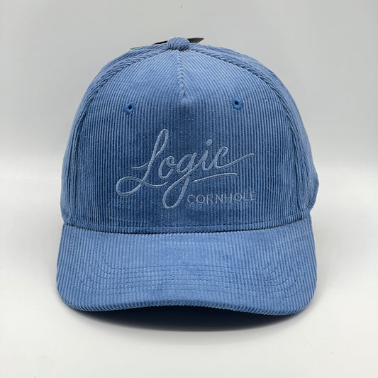Cursive Logic 5 Panel Corduroy Trucker Hat Snapback Cap - *Shipping Included