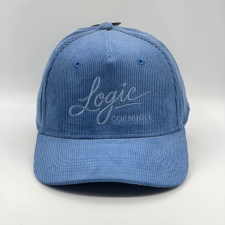 Cursive Logic 5 Panel Corduroy Trucker Hat Snapback Cap - *Shipping Included