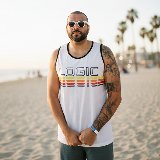 Logic Retro Sunset Mesh Tank Top - *In Stock