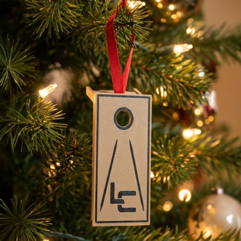 Cornhole Board Christmas Tree Ornament