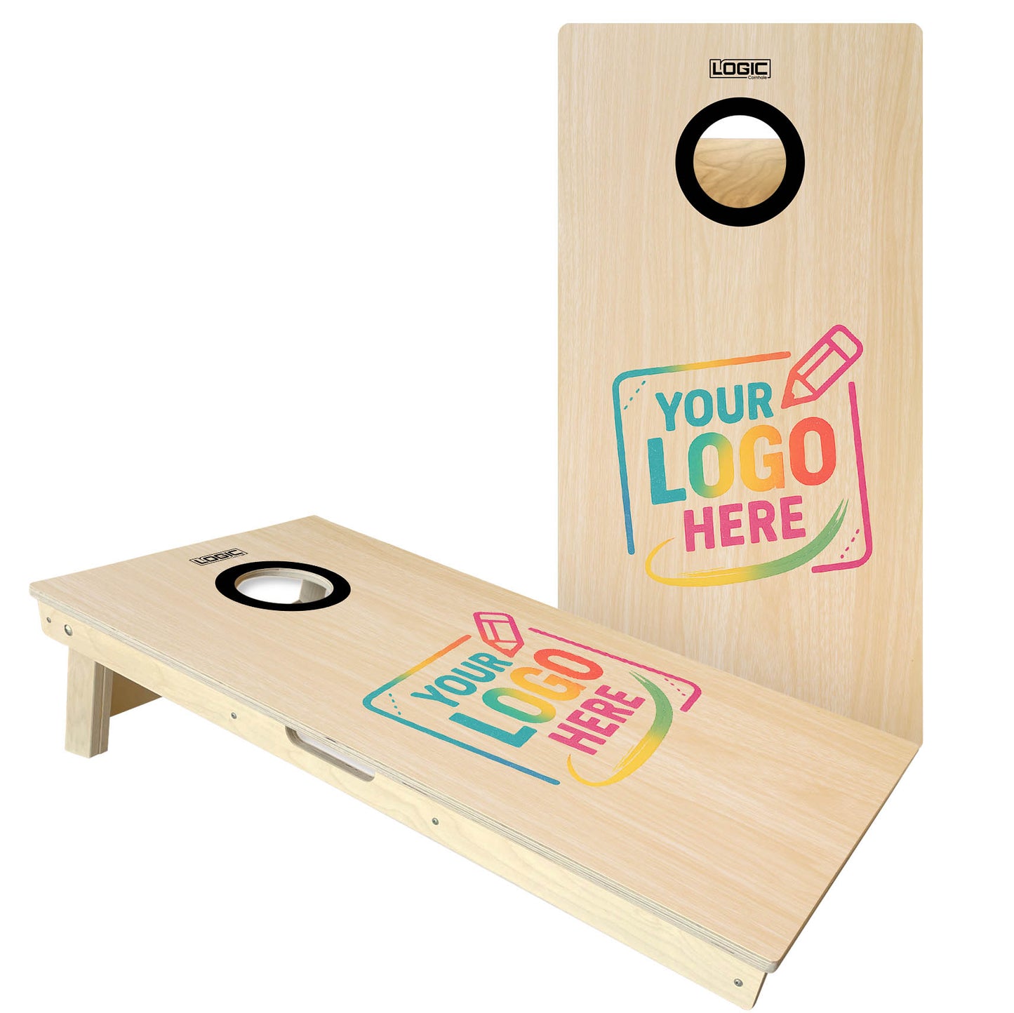 CUSTOM LOGO - Cornhole Boards - ACL ELITE & COMP stamped boards