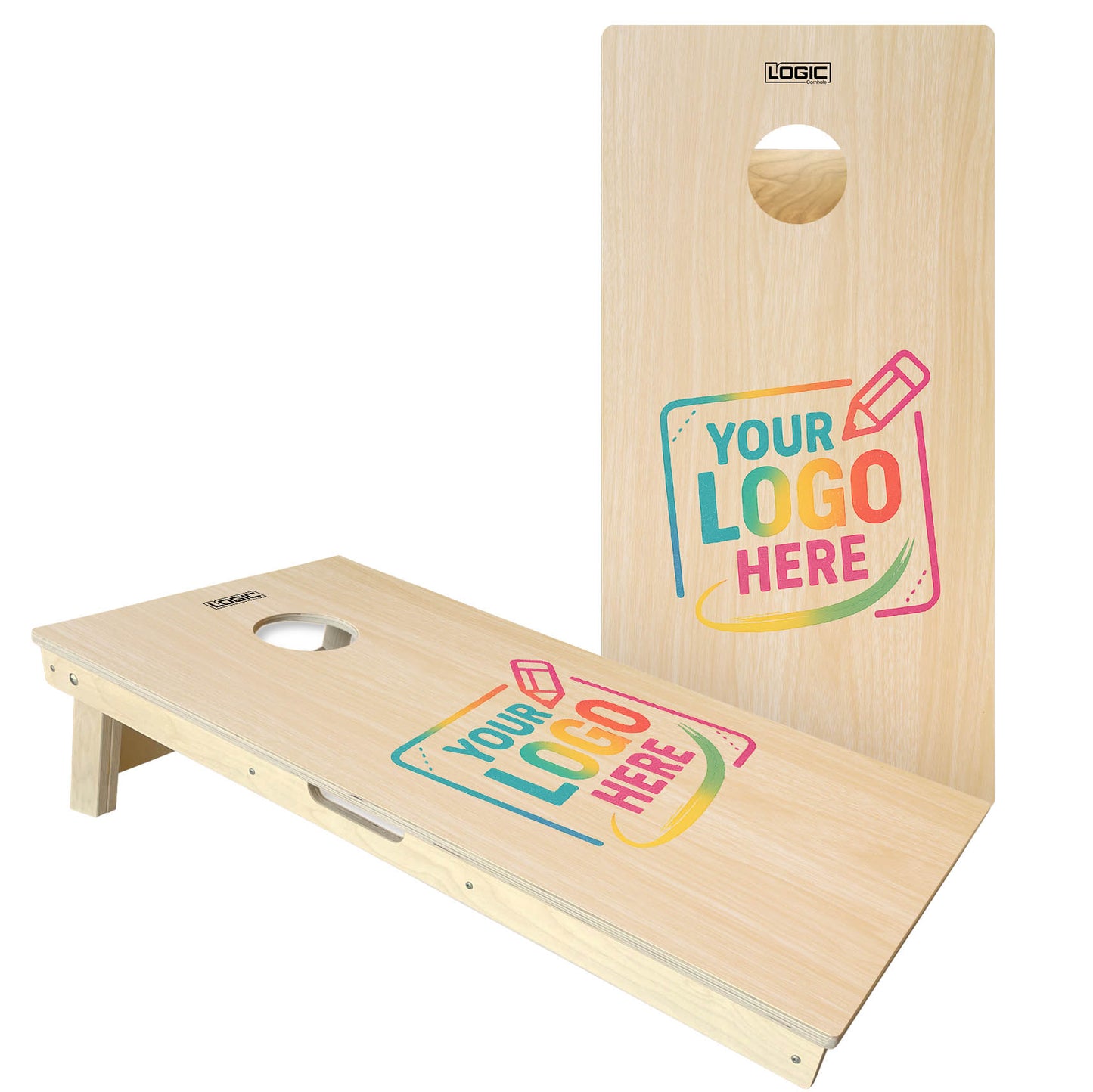 CUSTOM LOGO - Cornhole Boards - ACL ELITE & COMP stamped boards