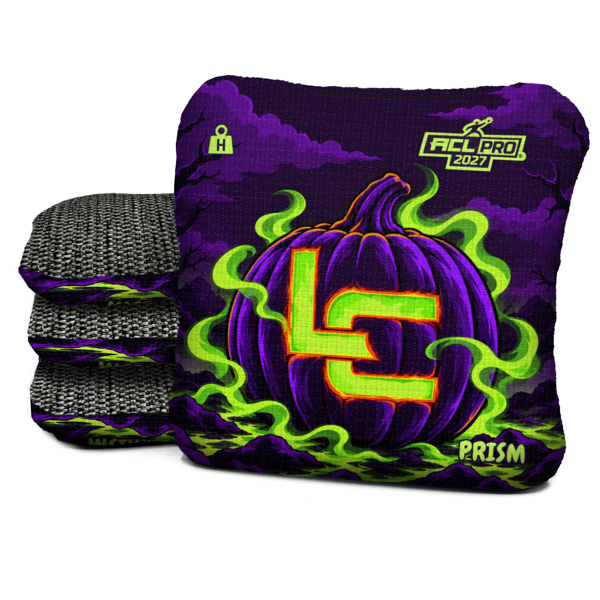 Neon Carved LC cornhole bags — Prism - H - 5/9 - ACL PRO