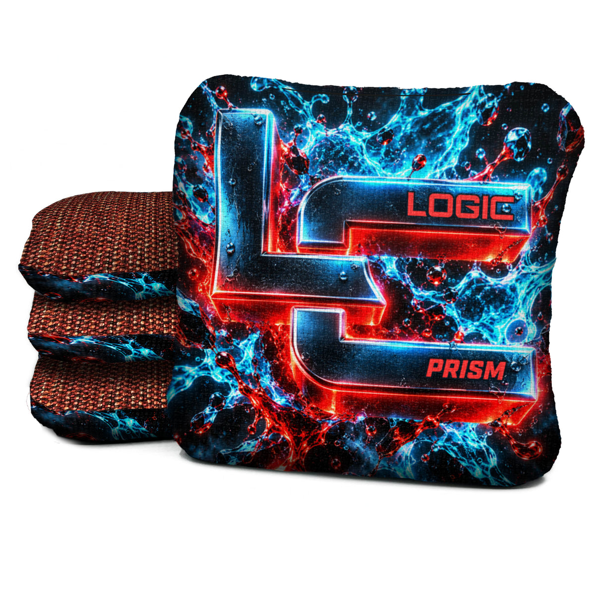 PR-NS-CHROME-SPLASH Logic Cornhole set of four